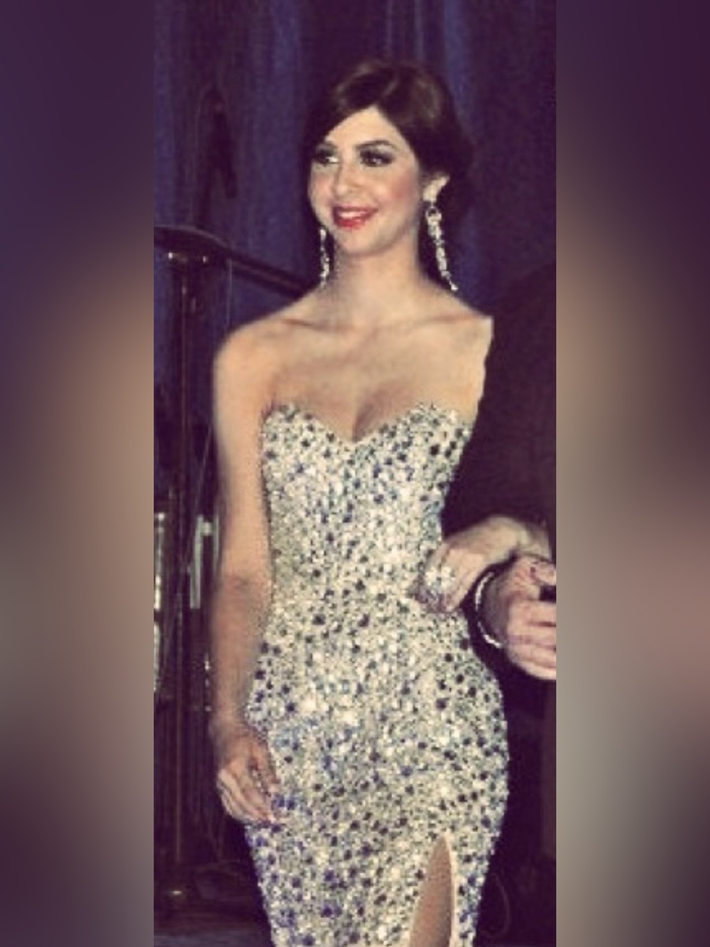 Jovani Ivory Beaded Strapless Prom Gown with Thigh Slit - Picture 2 of 10
